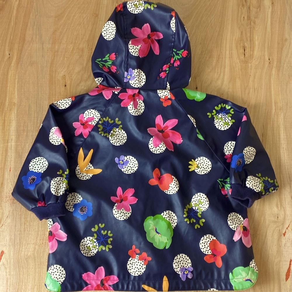 Catimini Alessio Floral Print Raincoat / Jacket. Size 18 Months - Picture 7 of 8
